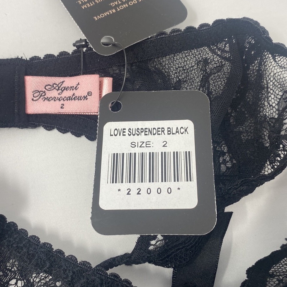 Agent Provocateur Love Black Suspender NWT - Picture 12 of 14